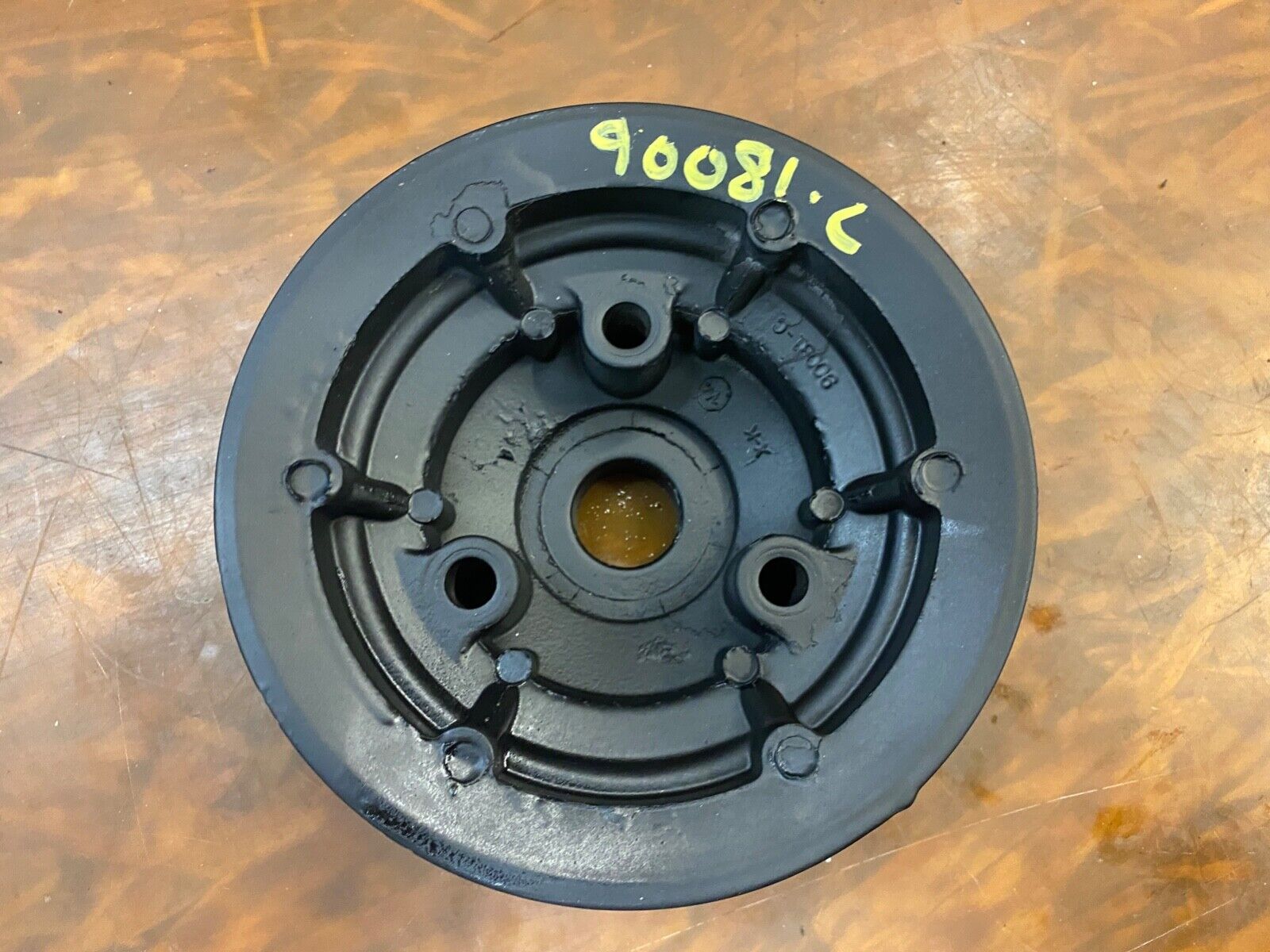 Mercruiser Pulley 90081-C 3 V-belt Harmonic Balancer Mount aluminum 6 3/4 dia - Fresh Stock Dated February 2026