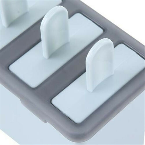 4 Cell Silicone Popsicle Mold Frozen Ice Cream Mould Pop Lolly Tray Ice Making - Fresh Stock Dated December 2025