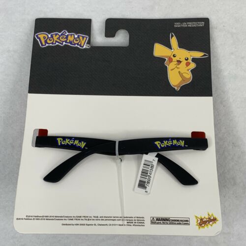 Pokémon Trainer Sunstache Sunglasses Glasses Costume Halloween Red Ash Kethum - Fresh Stock Dated February 2026