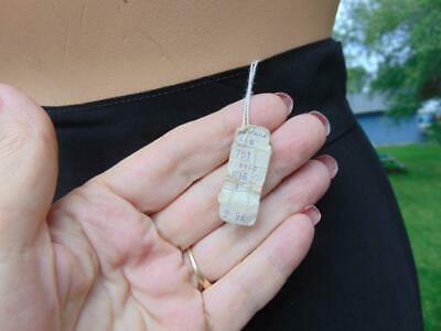 VTG NOS ALDENS 1940S BLACK GABARDINE HIGH WAISTED SKIRT 25W SLANT DEEP POCKETS - Fresh Stock Dated February 2026