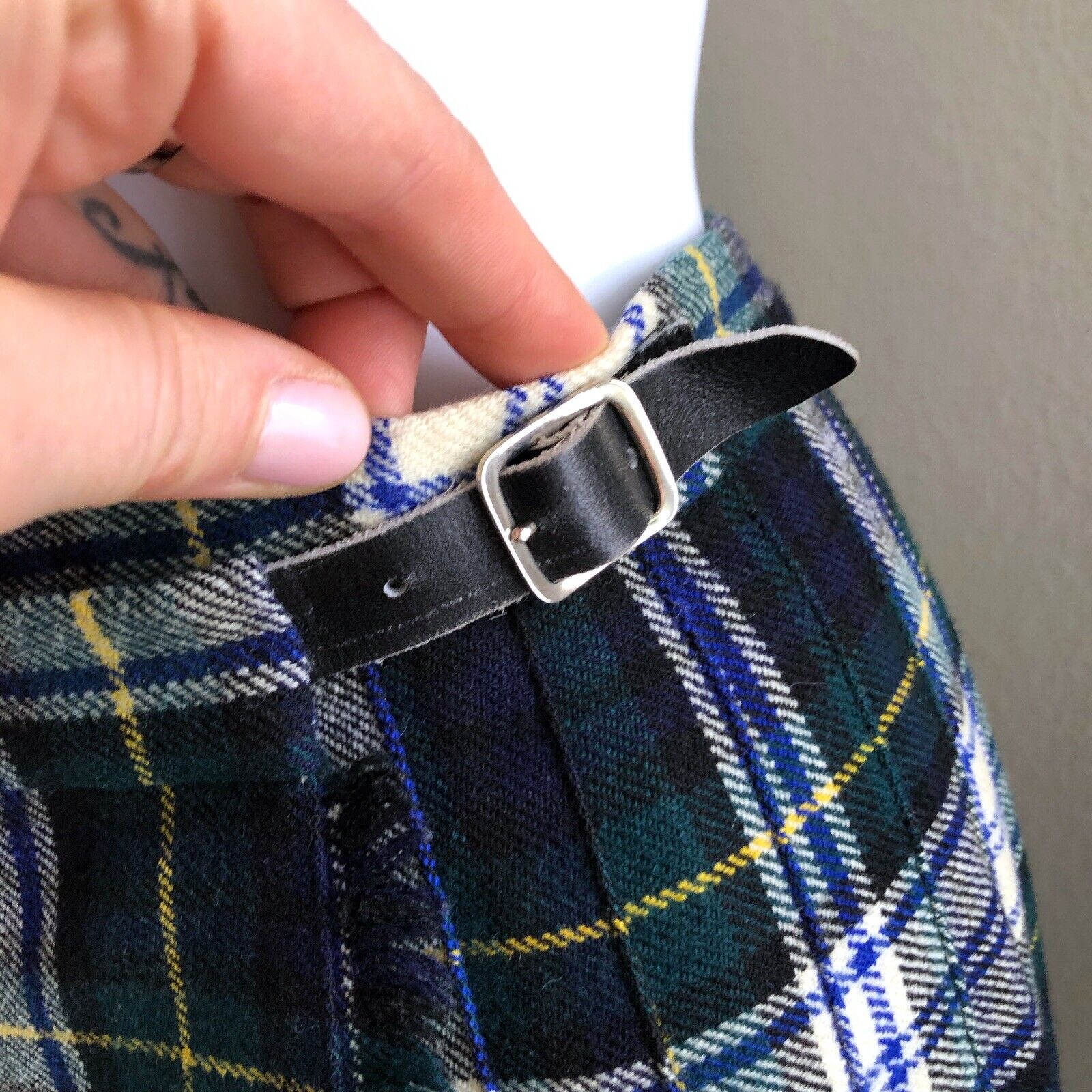 Vintage Glenisla Classics Wrap Skirt Size Small Gordon Dress Tartan Plaid Wool - Fresh Stock Dated March 2026