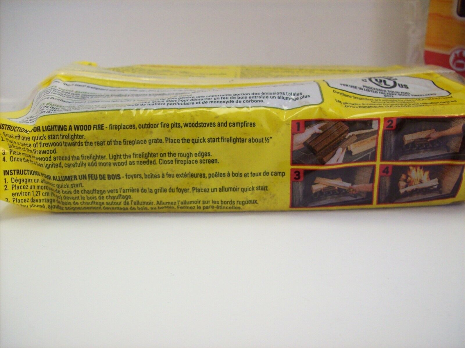 duraflame® stix® quick start - NEW -  2 Packs - 4 Sticks in EACH pack - NEW - Fresh Stock Dated December 2025
