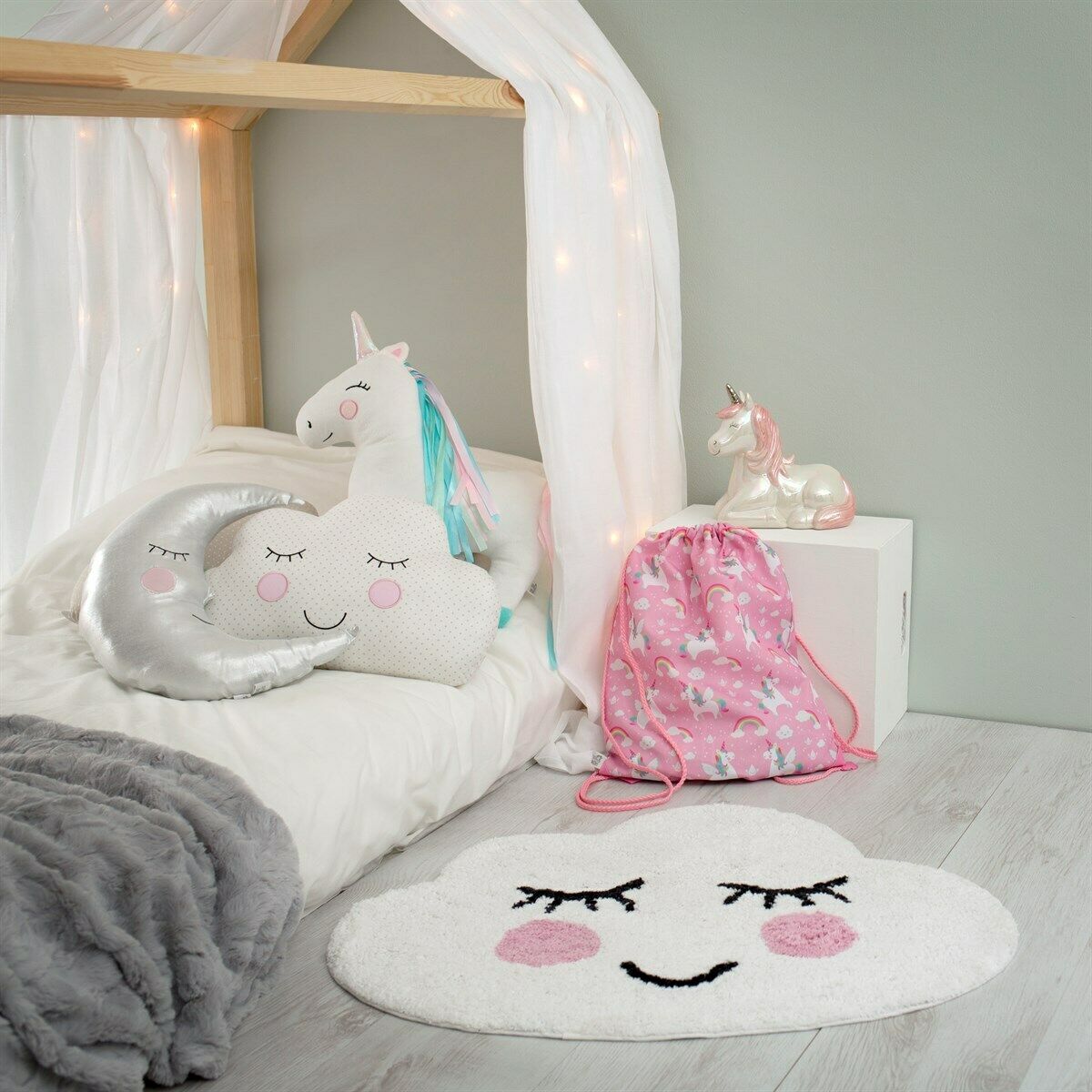 Sass & Belle Beige Or White Sweet Dreams Cloud Decorative Cushion - Fresh Stock Dated February 2026