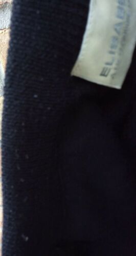 Elizabeth Vtg 80s Black Wool Blend Knit Modesty Skirt Plus Sz 1/1X Liz Claiborne - Fresh Stock Dated February 2026