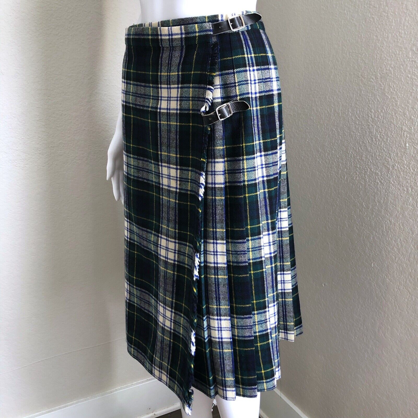 Vintage Glenisla Classics Wrap Skirt Size Small Gordon Dress Tartan Plaid Wool - Fresh Stock Dated March 2026