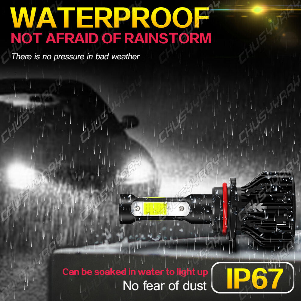 For Toyota Venza 2009-2016 Combo 4-side LED Headlight HIGH beam Bulbs Kit 6000K - Fresh Stock Dated February 2026