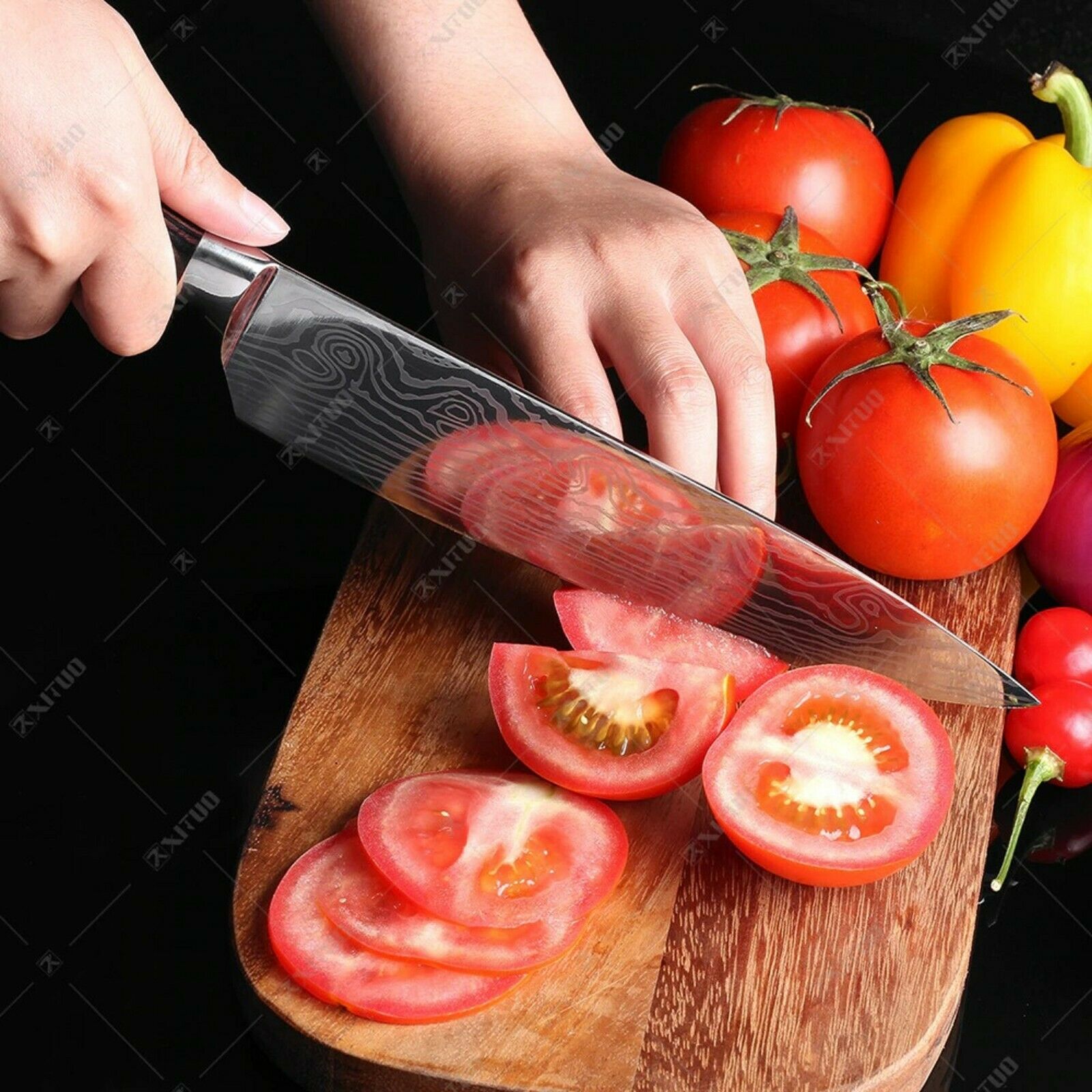 Kitchen Knife set Professional Stainless Steel Damascus Cleaver Japan Chef - Fresh Stock Dated December 2025