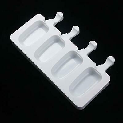 Ice Pop Molds Silicone Popsicle Makers, BPA Free Trays, 4-cavity, Great for - Fresh Stock Dated February 2026