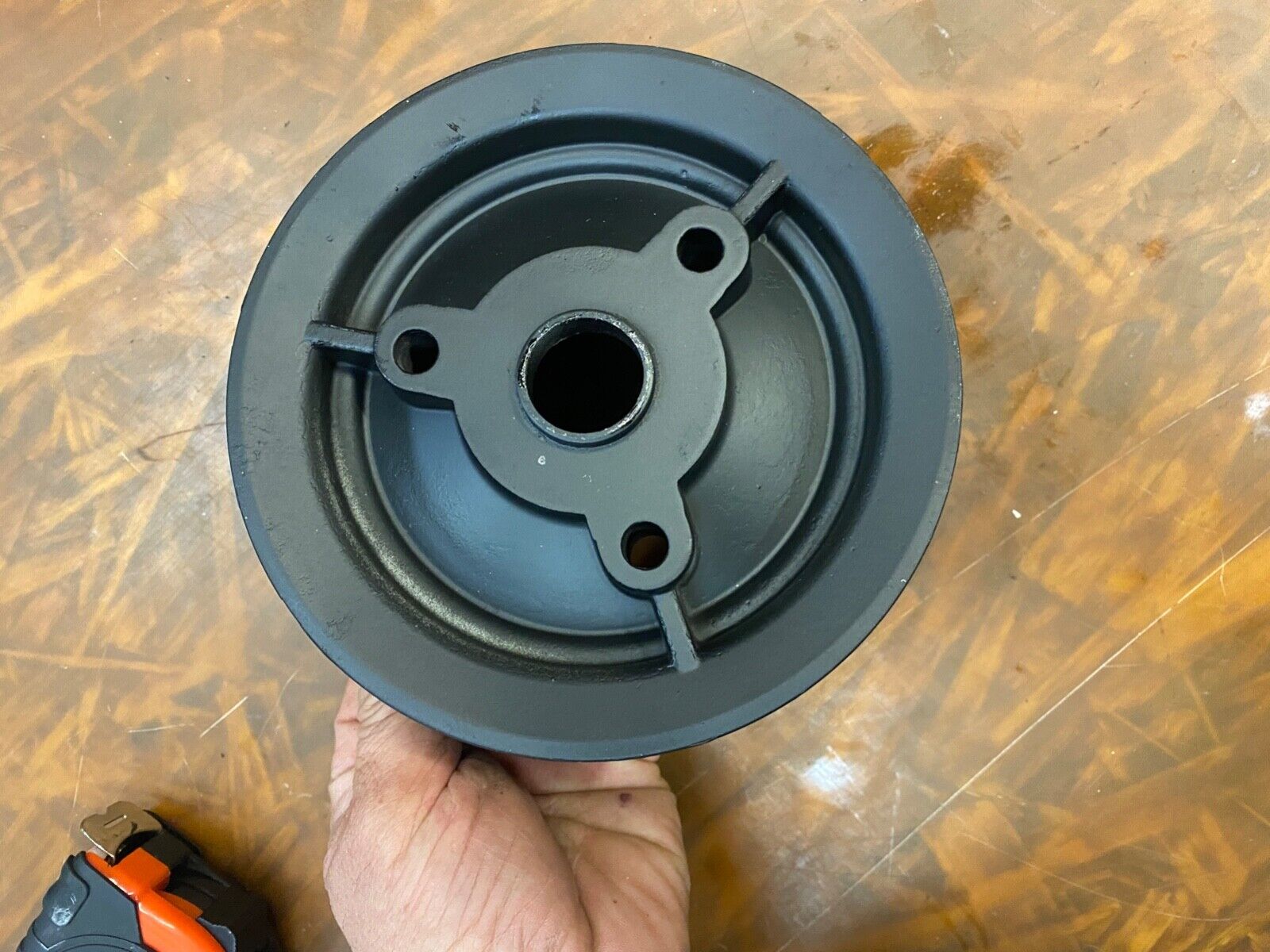 Mercruiser Pulley 90081-C 3 V-belt Harmonic Balancer Mount aluminum 6 3/4 dia - Fresh Stock Dated February 2026