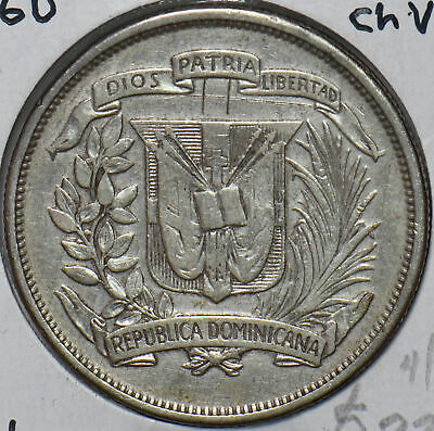 Dominican Republic 1960 1/2 Peso 294131 combine shipping - Fresh Stock Dated February 2026