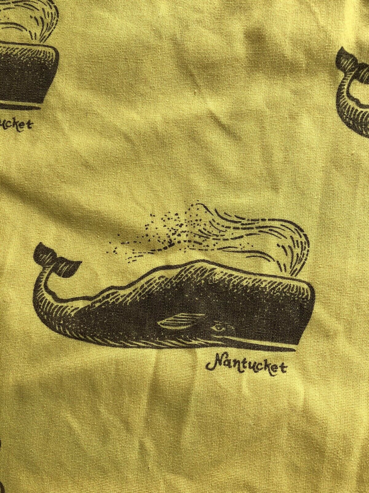 vintage WHALE  Nantucket wrap-around  skirt  yellow & brown 1960s-70s - Fresh Stock Dated March 2026