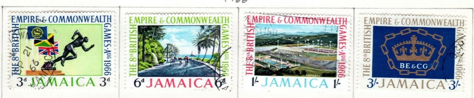 Jamaica Scott 249//270 Used on 2 Album Pages Issued 1966-1968 - Fresh Stock Dated February 2026