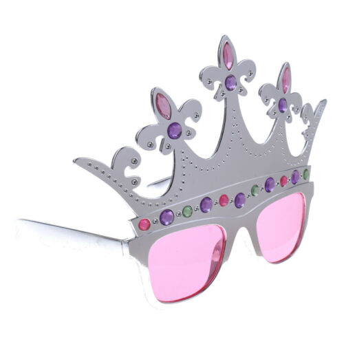 Silver Crown Sunglasses Birthday Tiara Glasses Party Fancy Dress Photo Prop - Fresh Stock Dated February 2026