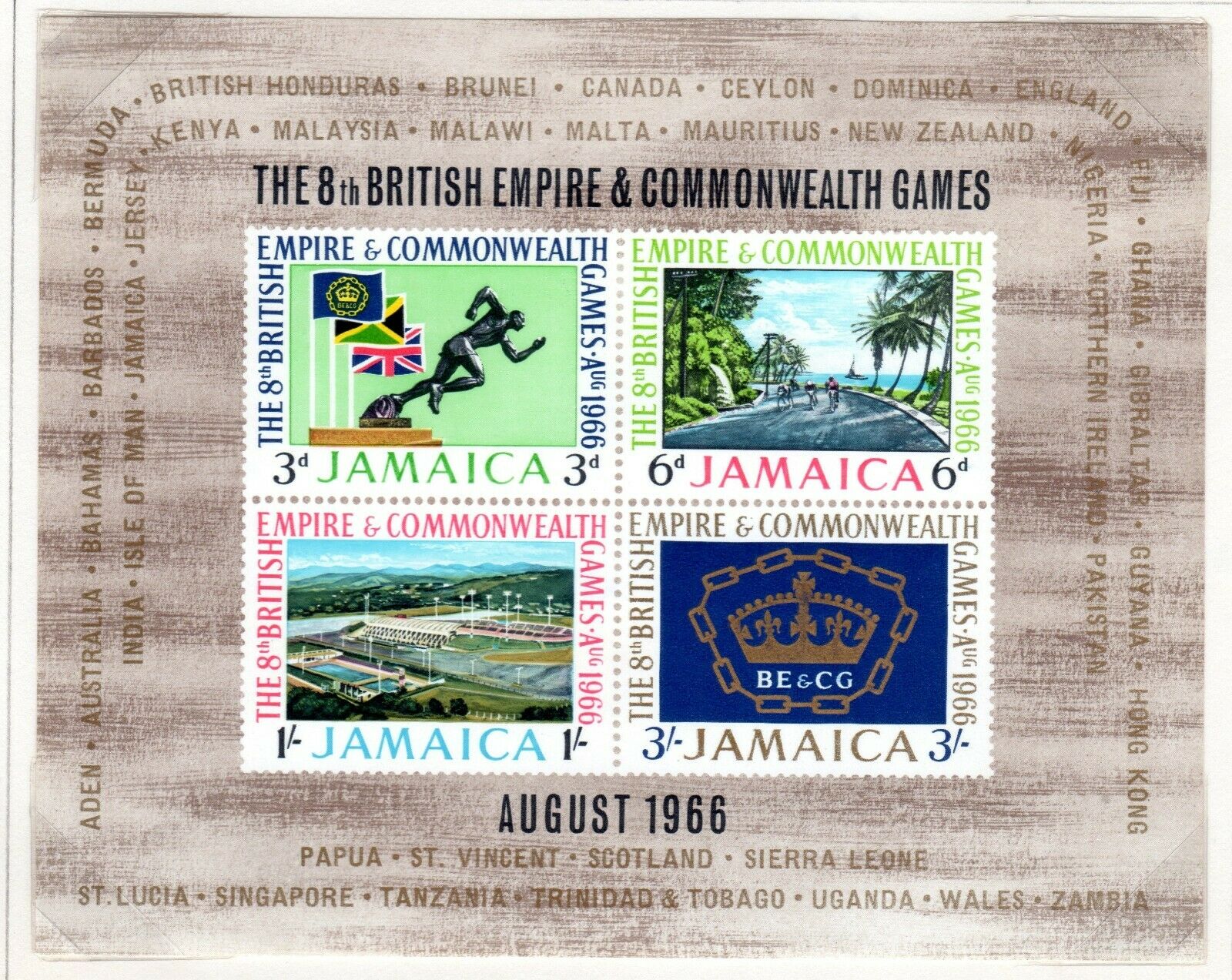 Jamaica Scott 249//270 Used on 2 Album Pages Issued 1966-1968 - Fresh Stock Dated February 2026