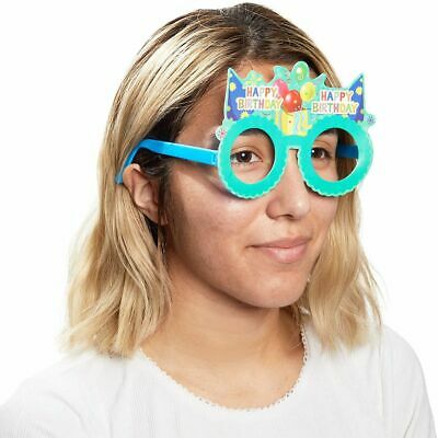 Happy Birthday Glasses for Party Favors, Photo Booth Props (12 Pack) - Fresh Stock Dated February 2026