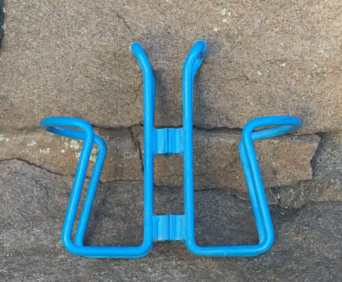 Pair RARE Vintage RALEIGH Alloy SKY BLUE Water Bottle Cages PORTE-BIDON - Fresh Stock Dated December 2025
