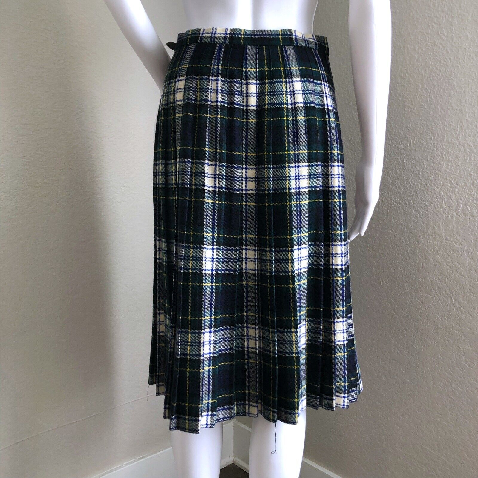 Vintage Glenisla Classics Wrap Skirt Size Small Gordon Dress Tartan Plaid Wool - Fresh Stock Dated March 2026