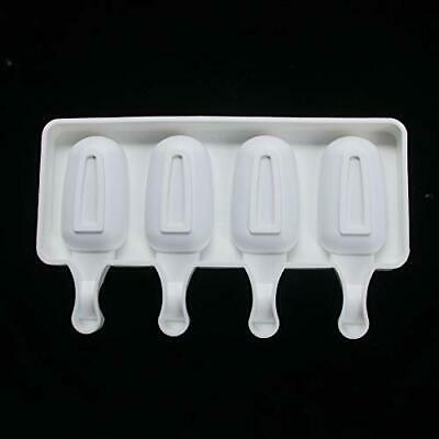 Ice Pop Molds Silicone Popsicle Makers, BPA Free Trays, 4-cavity, Great for - Fresh Stock Dated February 2026