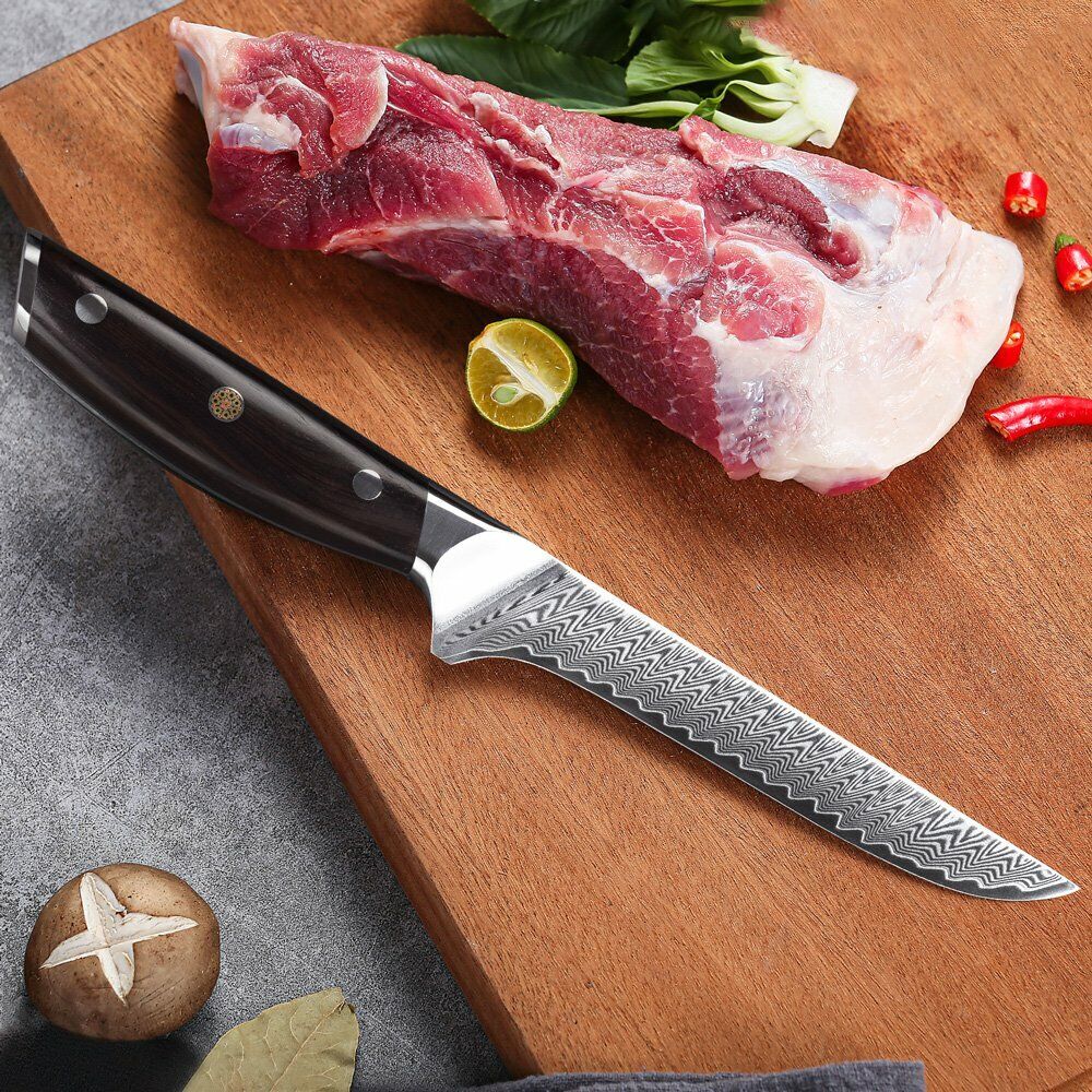 TURWHO 6.5inch Boning Knife Japanese VG10 Damascus Steel Kitchen Cooking Knives - Fresh Stock Dated February 2026