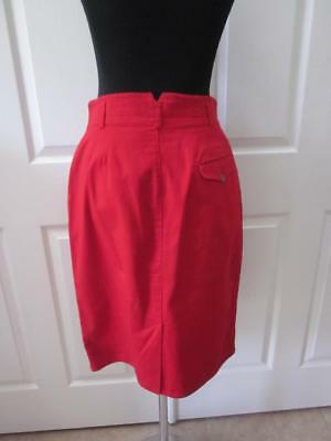 VTG Liz Sport Red High Waisted Straight Skirt Sz 8 - Fresh Stock Dated February 2026
