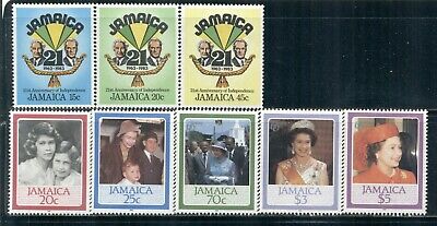JAMAICA 495-624 SG508-650 MNH 1981-86 Commemoratives 6 sets, 1MS Cat - Fresh Stock Dated December 2025