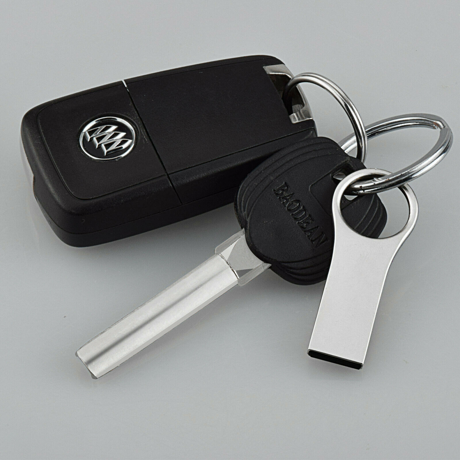 32GB USB 2.0 Flash Drive Memory Stick Metal Ring Silver U Disk Storage Thumb Pen - Fresh Stock Dated February 2026