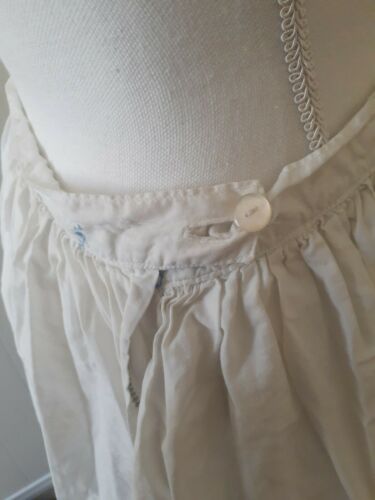 Vintage 1950s Whimsical Pinup Cottagecore Tea Blue White Floral Skirt Medium 6 8 - Fresh Stock Dated March 2026