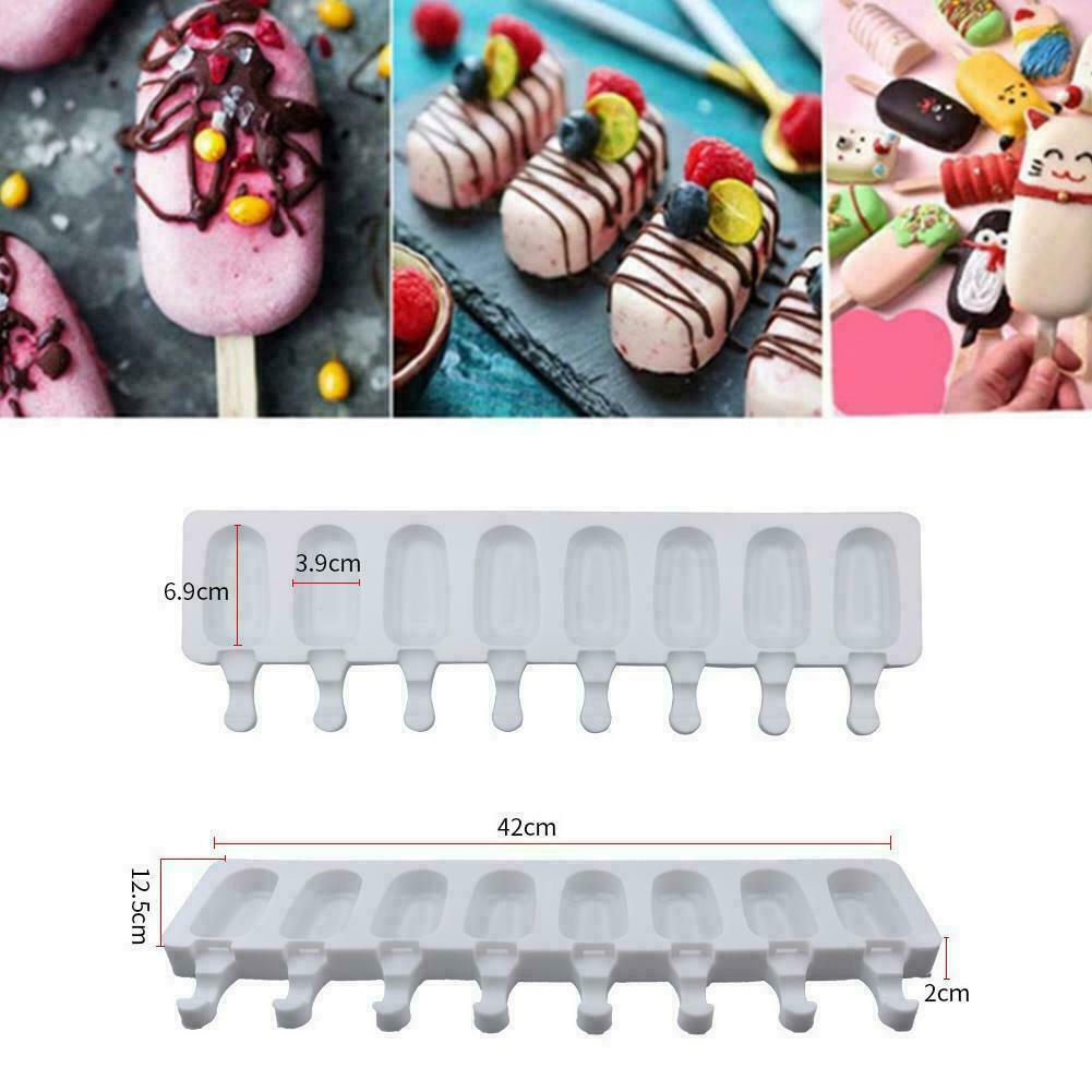8With Silicone Popsicle Model Ice Cream Ice Cream Mold DIY Homemade K U Z5X8 - Fresh Stock Dated December 2025