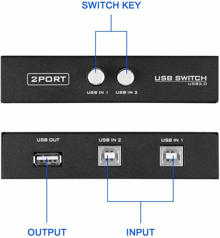 EEEKit Bundle for Printer Switch,2 Port USB 2.0 Manual Scanner... - Fresh Stock Dated February 2026