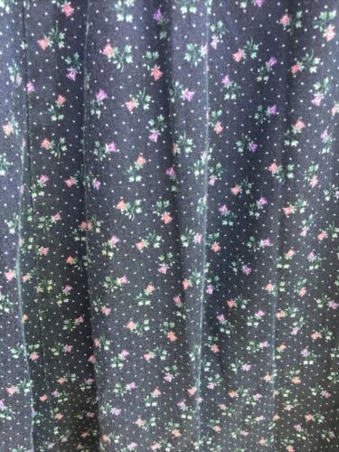 VINTAGE 1970s BOHO HIPPIE FLORAL PEASANT CALICO PRAIRIE COTTON SKIRT - Fresh Stock Dated February 2026