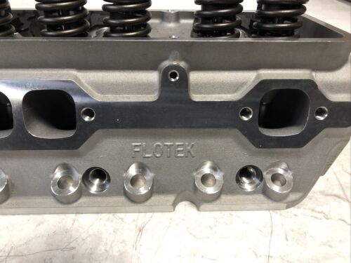 Flo-Tek 1200-HRSB-505S Assembled SBC Aluminum Head, Straight Plug - Fresh Stock Dated February 2026