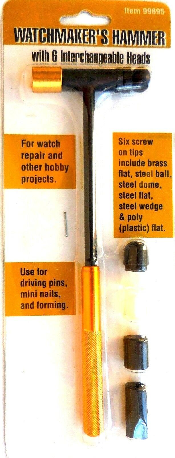 HAMMER repair jewelry watches  forming mini nails pins hobby WATCHMAKER'S 99895 - Fresh Stock Dated February 2026