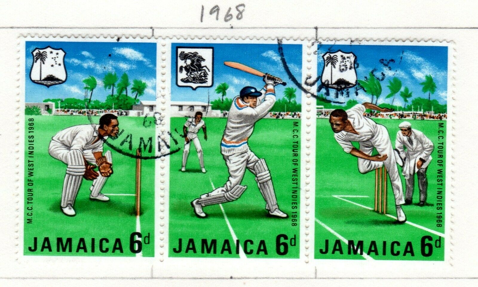 Jamaica Scott 249//270 Used on 2 Album Pages Issued 1966-1968 - Fresh Stock Dated February 2026