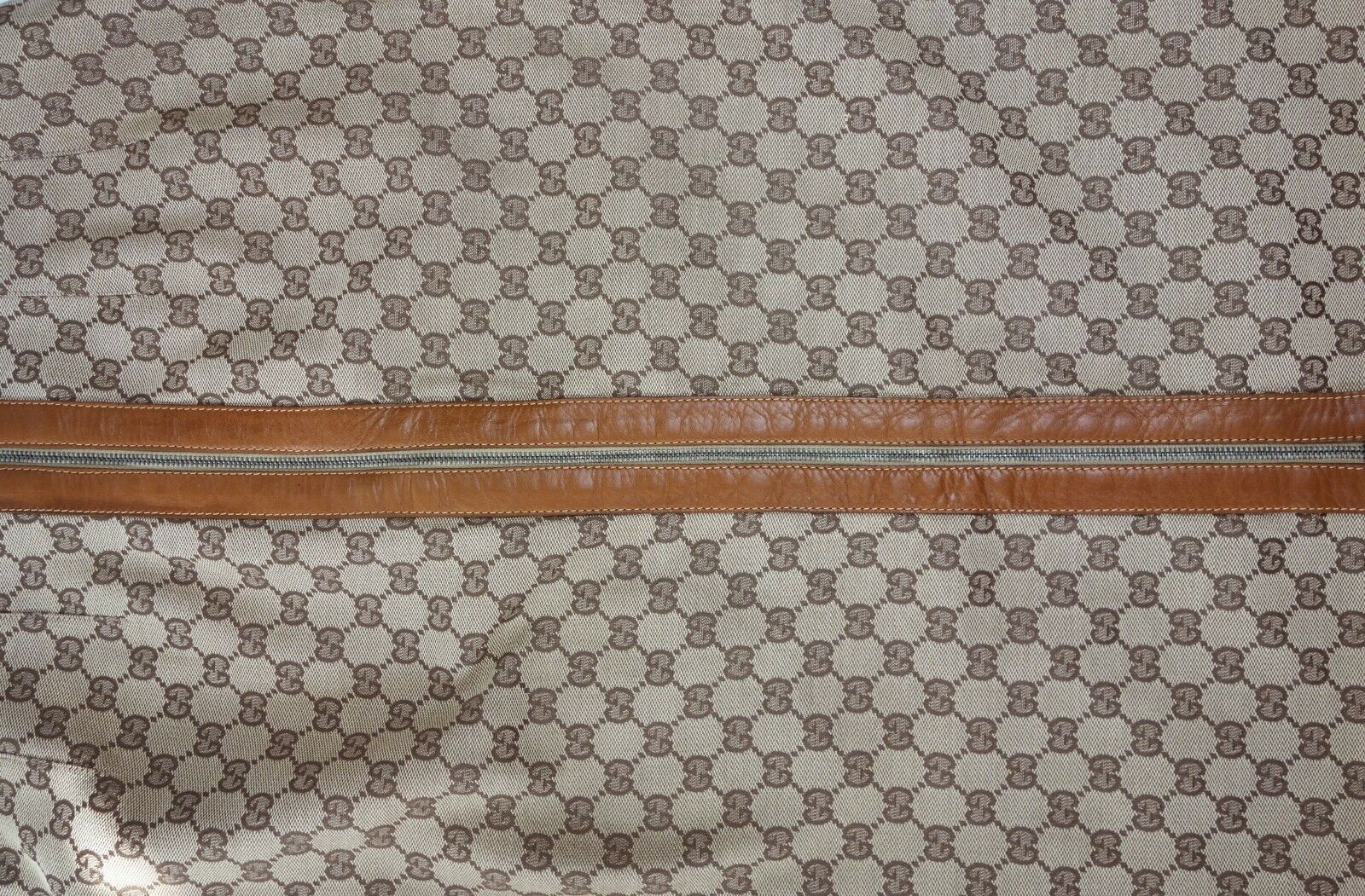 Tom Ford for Gucci Vintage Iconic Rare GG Monogram Canvas Skirt Logo Leather Tan - Fresh Stock Dated December 2025