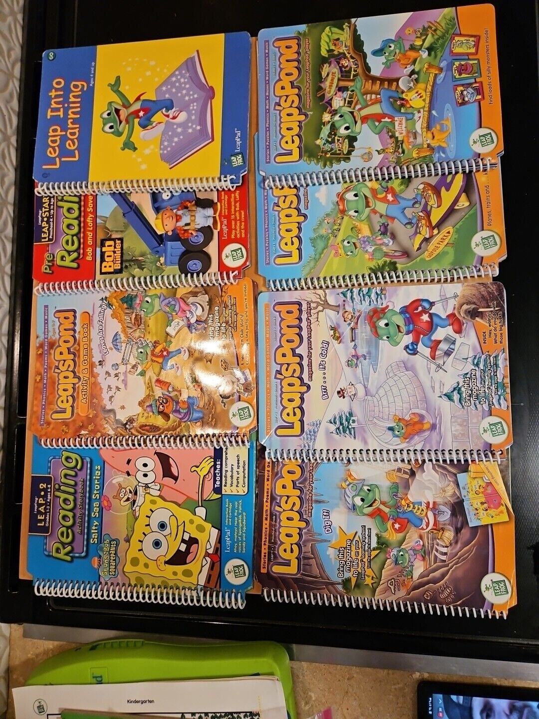 Leap Frog LeapPad Reader Case and booklets, cartridges- Lot of Supplies - Fresh Stock Dated February 2026