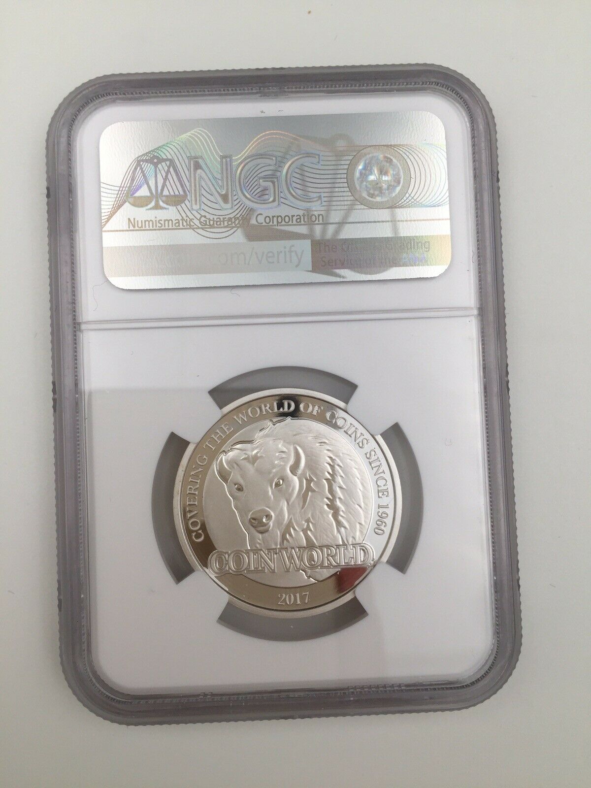 NGC PF70 2017/ 2018 COTY Panda Beijing Coin expo Coin World Silver plated medal - Fresh Stock Dated February 2026
