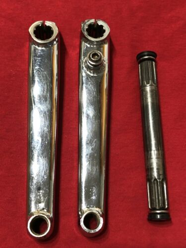 90’s TORKER CHROME 180mm CRANK SET OLD SCHOOL BMX CRANKS - Fresh Stock Dated December 2025