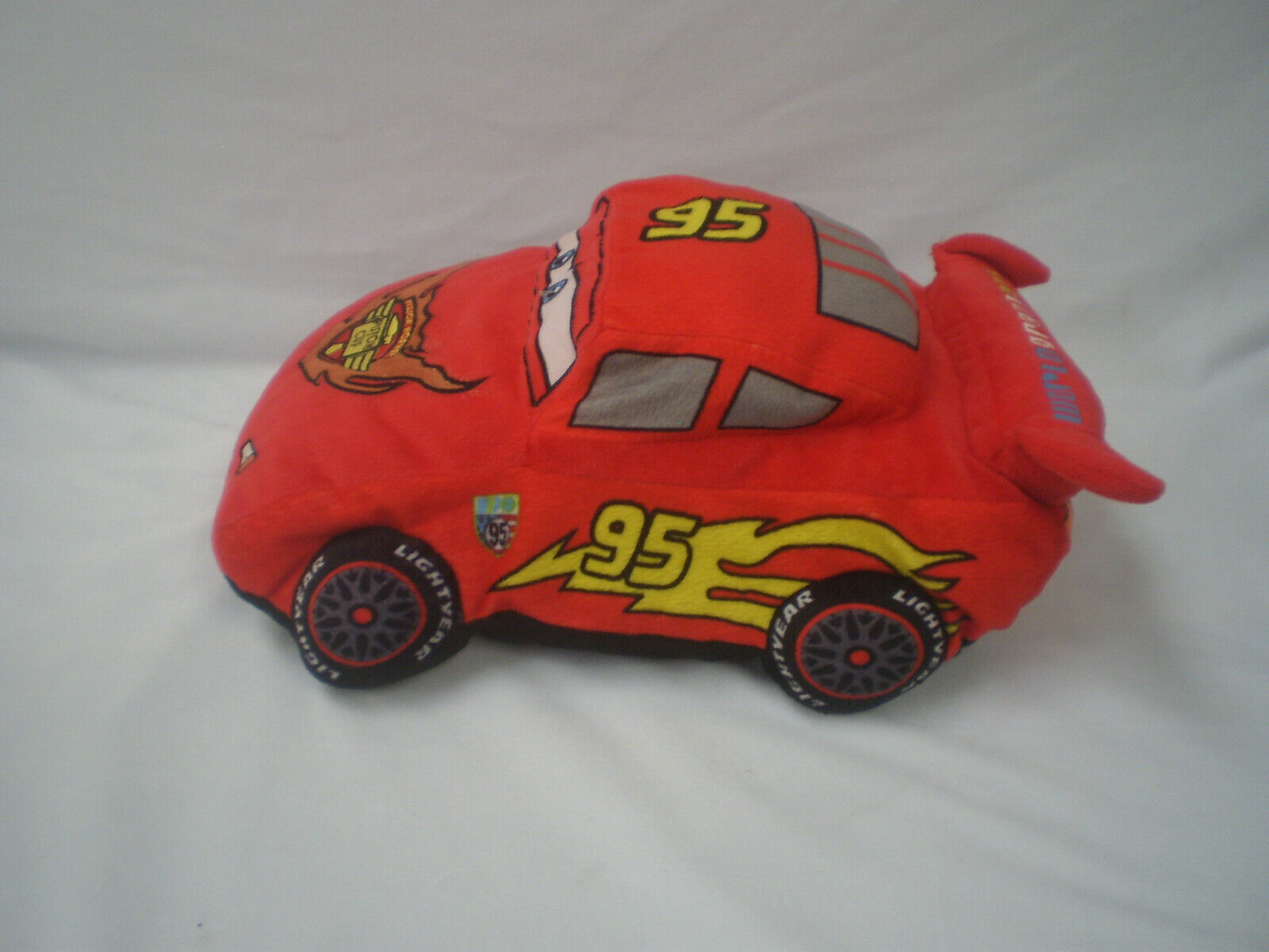 DISNEY KIDS BEDDING HAPPY NAPPERS CARS LIGHTENING McQUEEN PLUSH BED PILLOW - Fresh Stock Dated January 2026