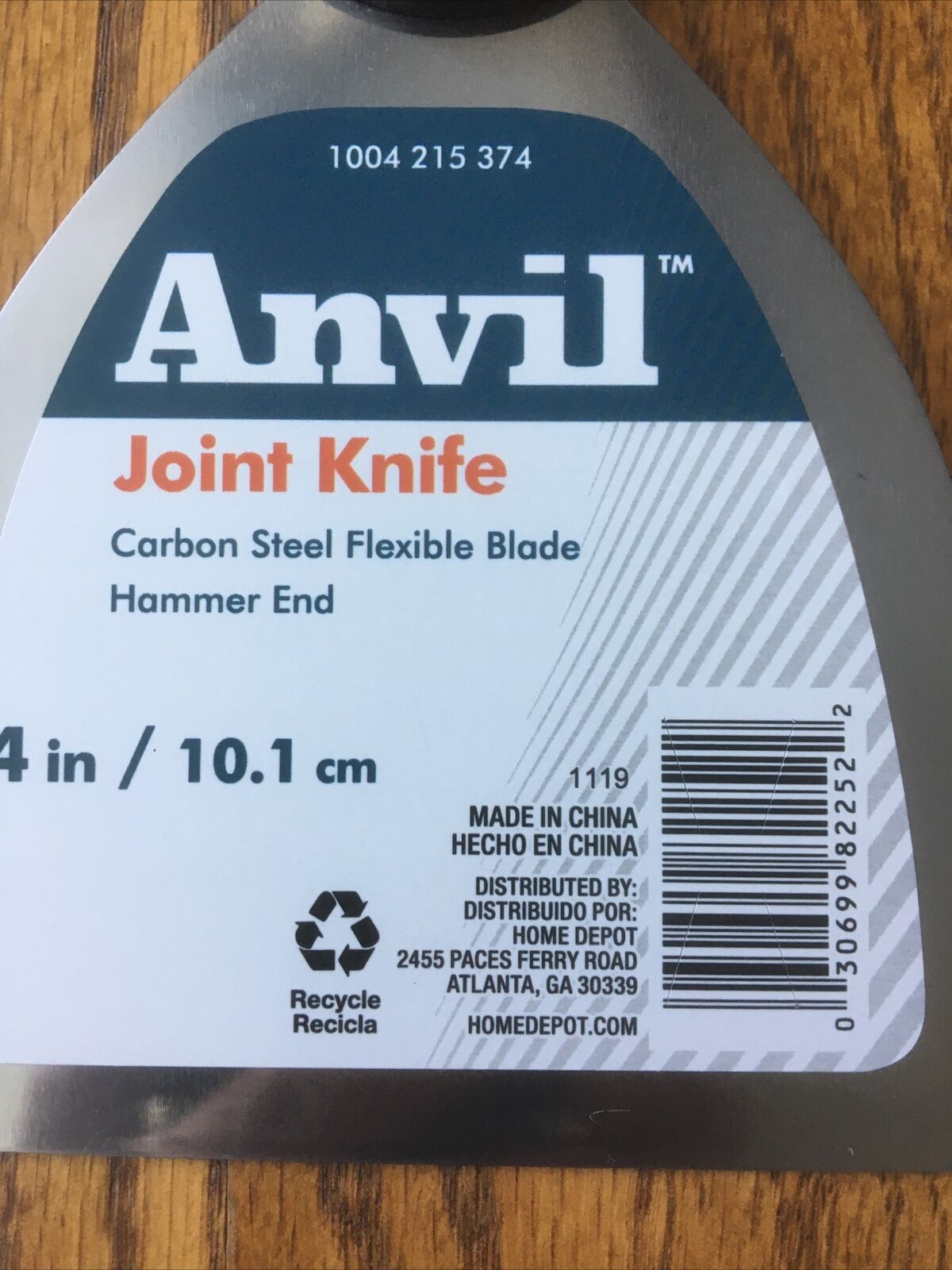 2 Pack ANVIL 4” Hammer-End Steel Flexible Blade Joint Knife With Plastic Handle - Fresh Stock Dated February 2026