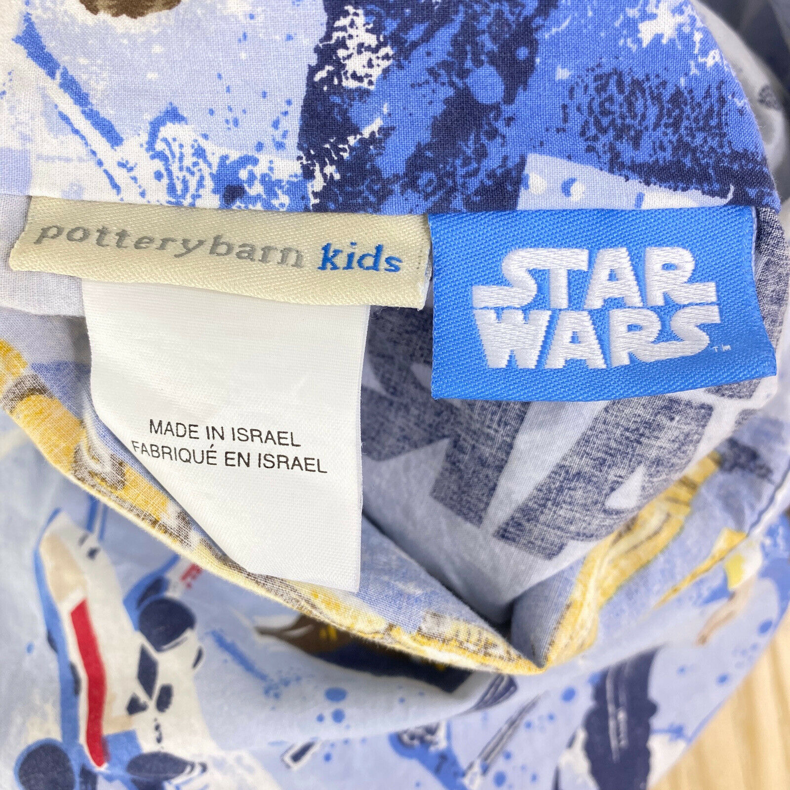 Star Wars Pottery Barn Retro Pillowcase (2) Standard Luke Han Vader Leia R2D2 - Fresh Stock Dated December 2025