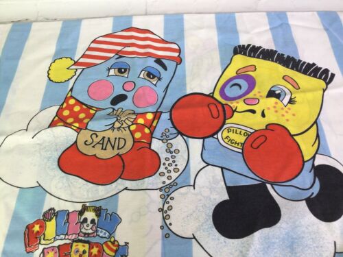 VTG 1986 PILLOW PEOPLE Twin Pillow Case Sham Bed Fabric For Crafts Cartoon 80s - Fresh Stock Dated December 2025