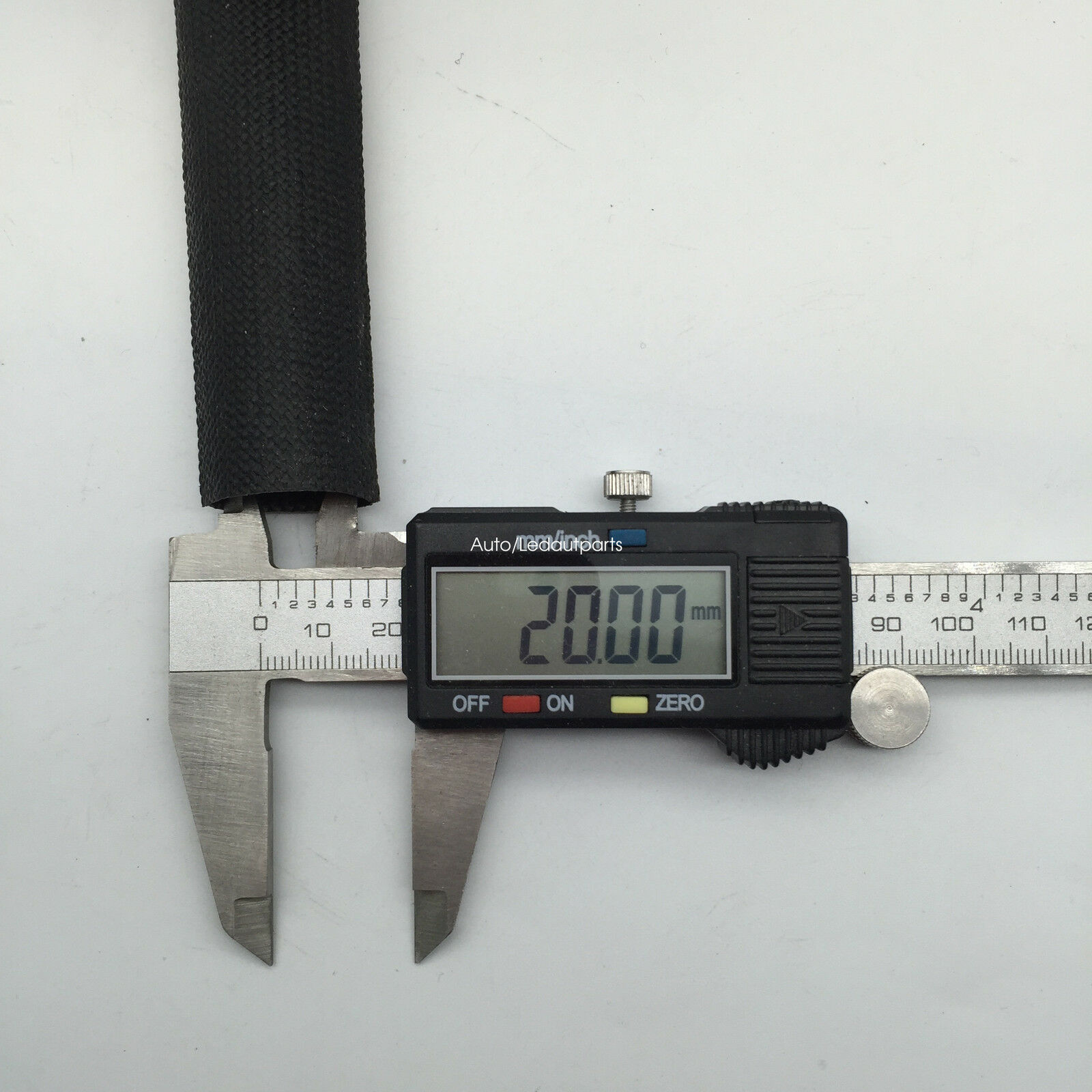 Black Fiberglass Hot Rod Sleeve Heat Shield Sleeving Tube Duct Wrap 3/4