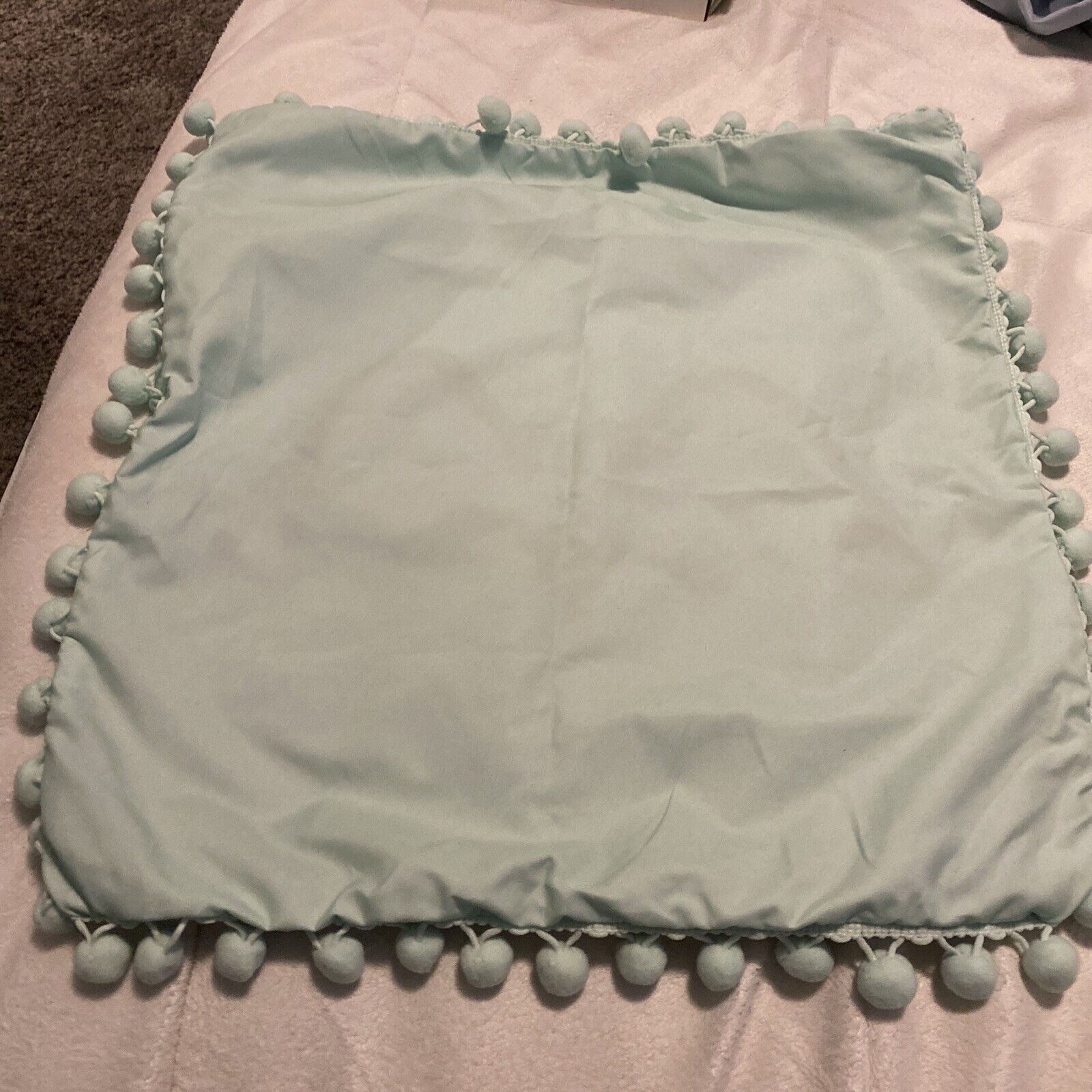 NWT Pusheen The Resting Cat Face Throw Pillow Cover with Pom Pom Fall 2017 - Fresh Stock Dated February 2026