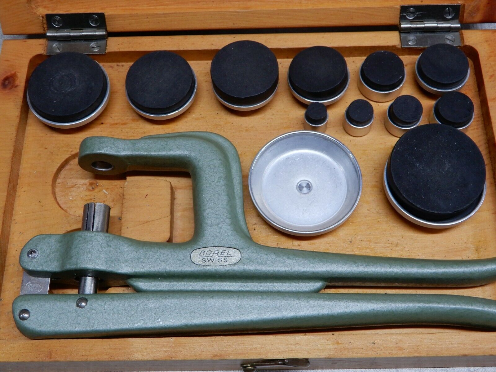 Borel Swiss Watch Crystal Press In Wooden Box - Not Sure if it is All There - Fresh Stock Dated February 2026