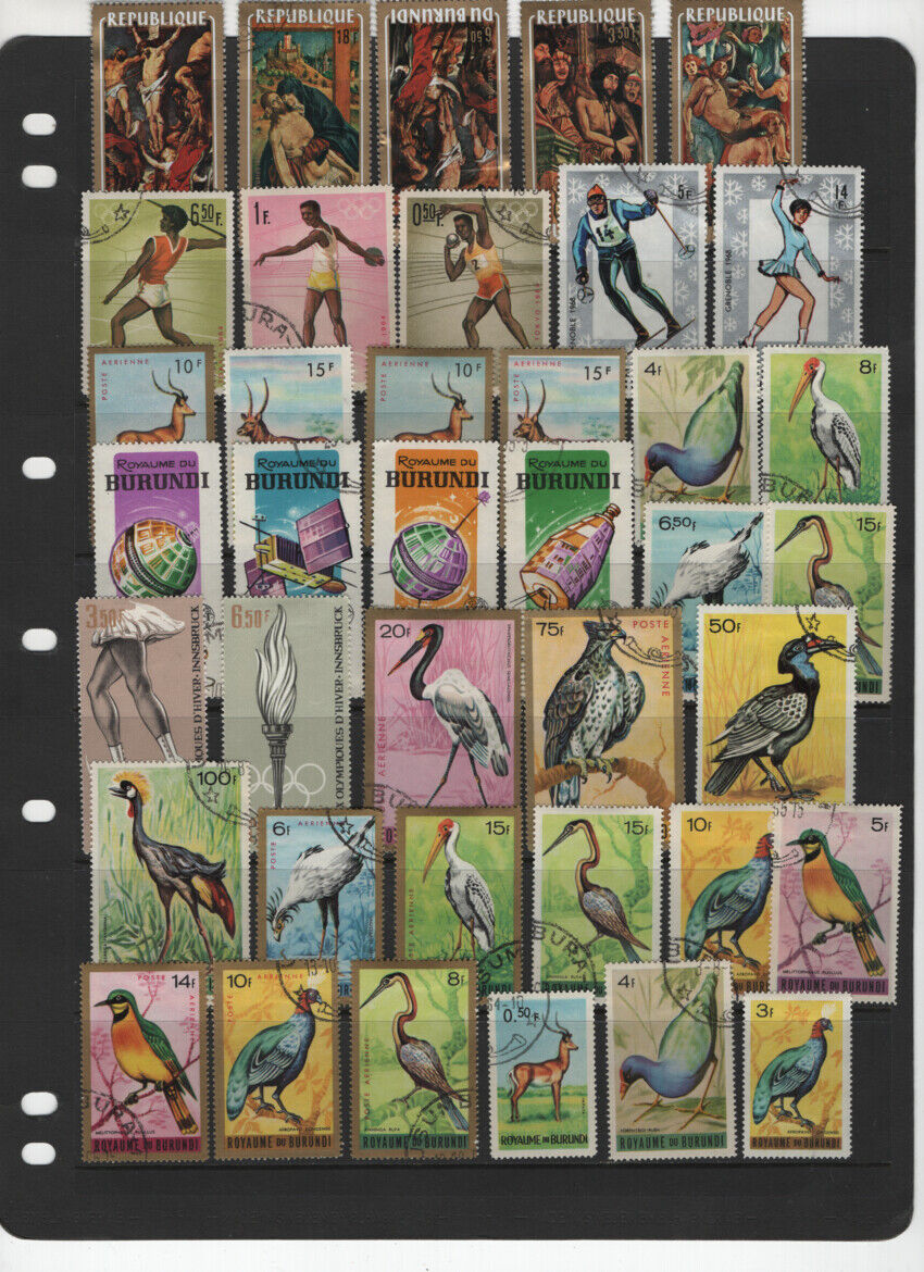 BURUNDI 4 SCANS MIXED USED MNH MH - Fresh Stock Dated January 2026