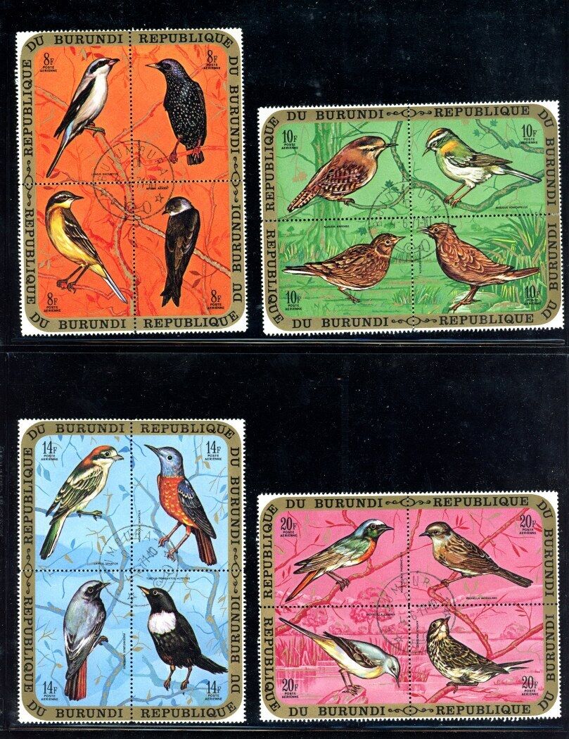 Burundi Scott # C132 - C136 - Used - Souvenir Sheet - Souvenir Sheets - CV= - Fresh Stock Dated January 2026