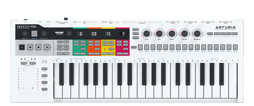 Arturia KeyStep Pro 37-Key Controller and Sequencer White - Fresh Stock Dated February 2026
