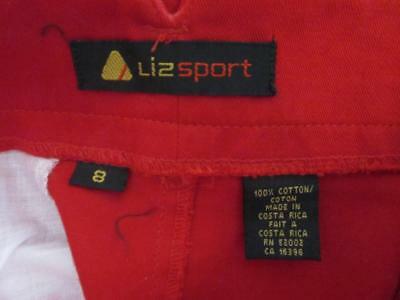 VTG Liz Sport Red High Waisted Straight Skirt Sz 8 - Fresh Stock Dated February 2026