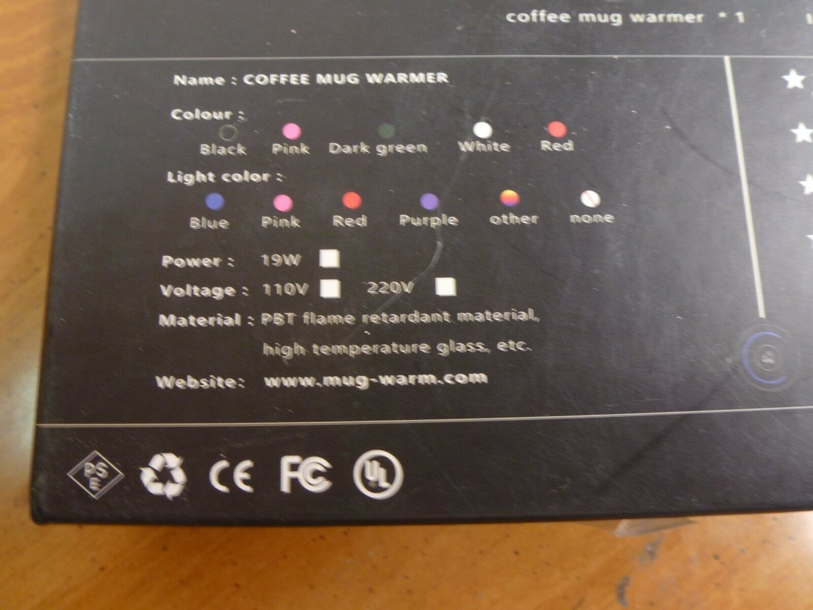 Smart Coffee Mug Warmer BWD-55A - Black - Indicator Lights - New in Open Box - Fresh Stock Dated February 2026