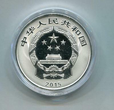 China 2015 1oz Silver Coin - Chinese Auspicious Culture - Nian Nian You Yu - Fresh Stock Dated December 2025
